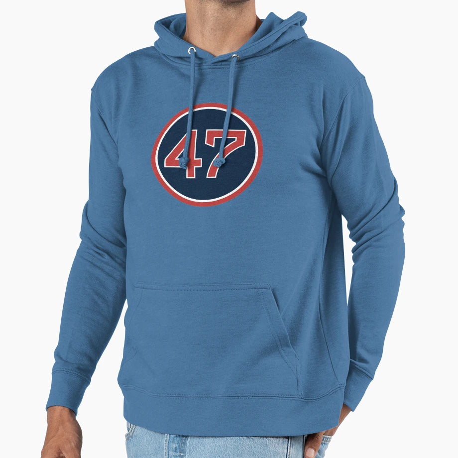 Terry Francona 47 Jersey Number Hoodie - Trendy Graphic for Adults - T-Shirt, Sweatshirt, Hoodie