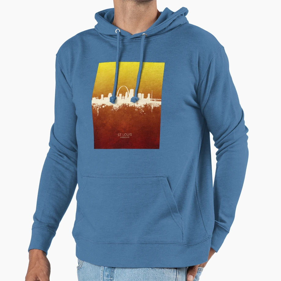 St Louis Missouri Skyline Hoodie - Casual Everyday Wear for Adults - T-Shirt, Sweatshirt, Hoodie