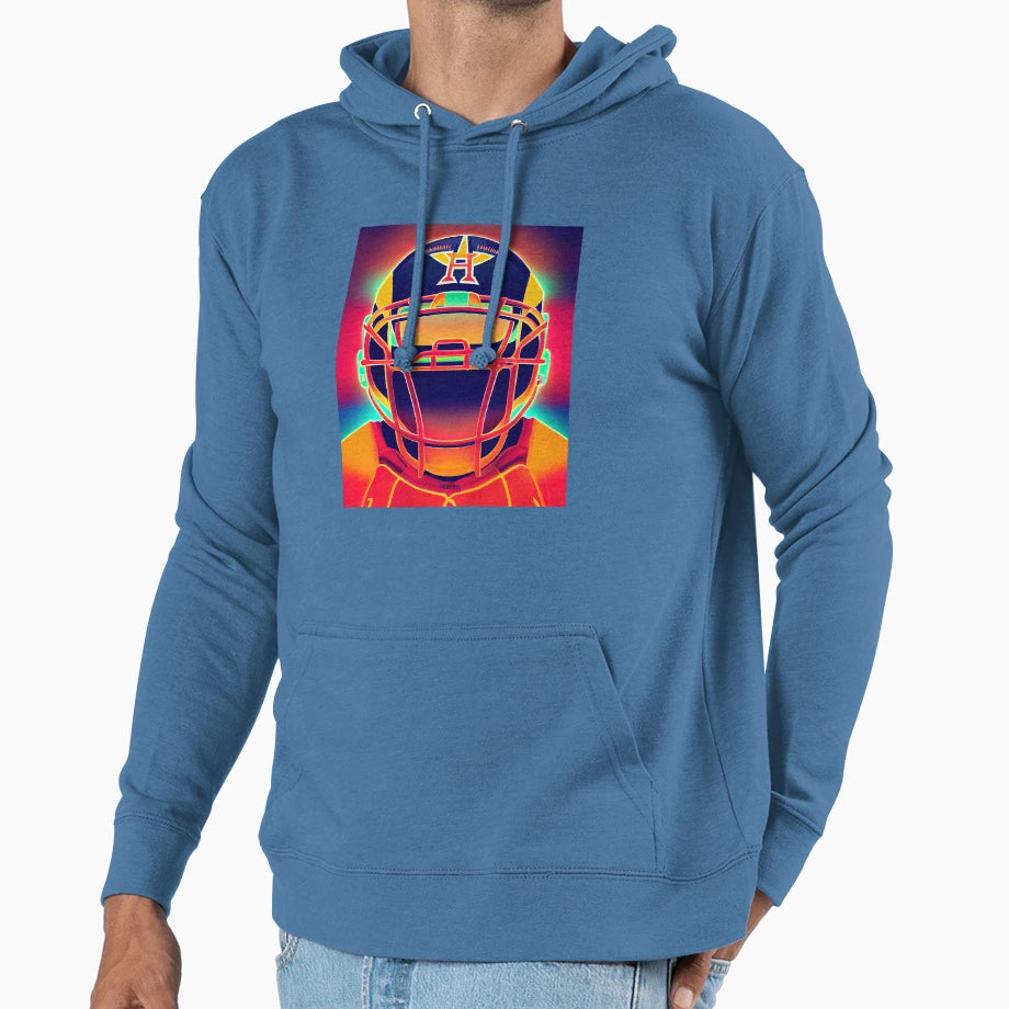 Neon Basketball Hoodie - Minimalist Print Men Women - T-Shirt, Sweatshirt, Hoodie