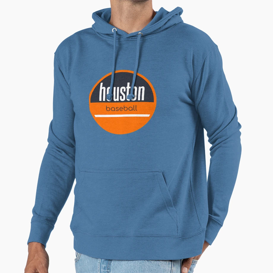Houston Baseball Hoodie - Fun Novelty Design for Adults - T-Shirt, Sweatshirt, Hoodie