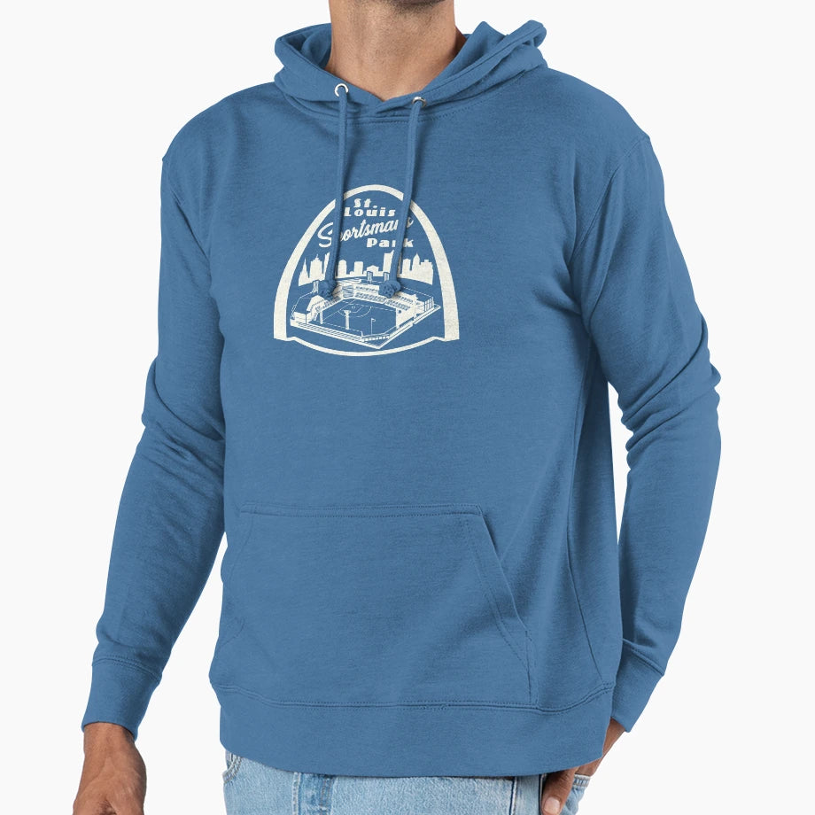Sportsmans Park Defunct Baseball Hoodie - Casual Everyday Wear Unisex - T-Shirt, Sweatshirt, Hoodie