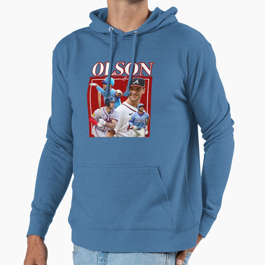 Matt Olson Hoodie - Minimalist Print Men Women - T-Shirt, Sweatshirt, Hoodie