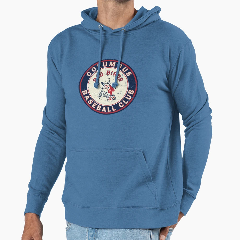 Columbus Red Birds Defunct Baseball Hoodie - Novelty Apparel for Adults - T-Shirt, Sweatshirt, Hoodie