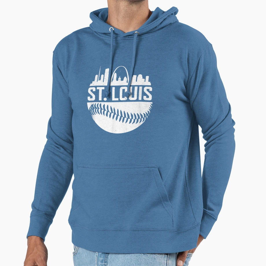 St Louis Baseball Stl Skyline T-Shirt - Aesthetic Graphic Men Women - T-Shirt, Sweatshirt, Hoodie