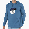 Funny Baseball Player Face Hoodie - Unique Graphic for Adults - T-Shirt, Sweatshirt, Hoodie