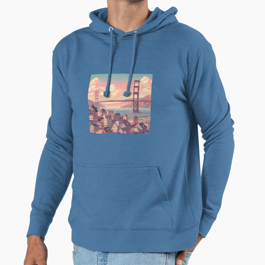San Francisco Hoodie - Minimalist Print for Adults - T-Shirt, Sweatshirt, Hoodie