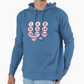 Sox Retired Numbers Hoodie - Fun Novelty Design for Adults - T-Shirt, Sweatshirt, Hoodie