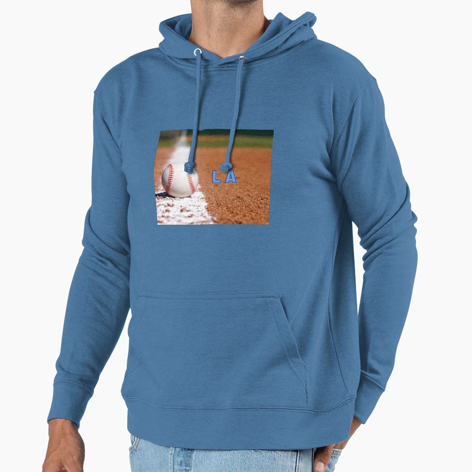 La Baseball Case Hoodie - Aesthetic Graphic for Adults - T-Shirt, Sweatshirt, Hoodie