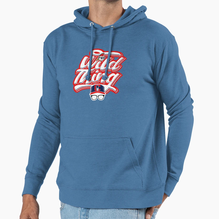 Wild Thing Script Type Hoodie - Fun Novelty Design Men Women - T-Shirt, Sweatshirt, Hoodie