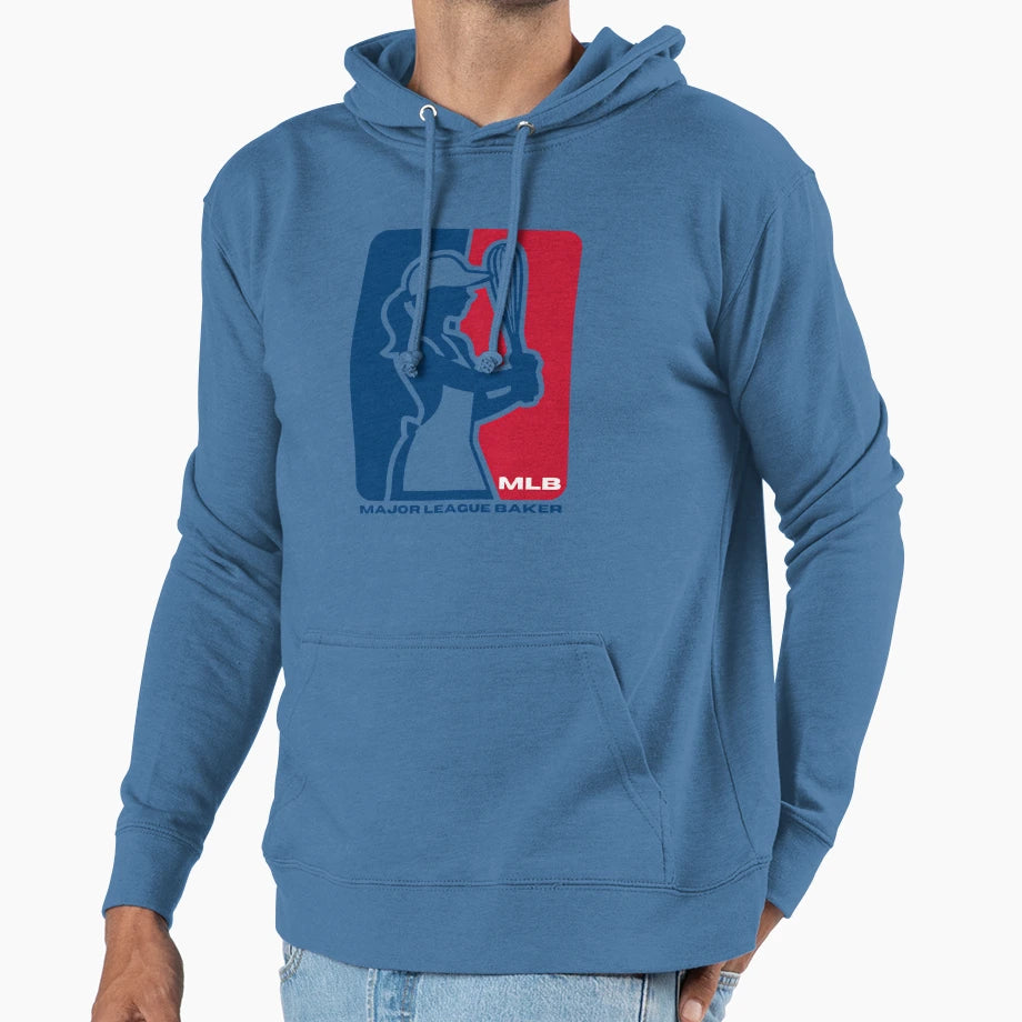 Major League Baker Mlb Baking Parody Hoodie - Streetwear Style Unisex - T-Shirt, Sweatshirt, Hoodie