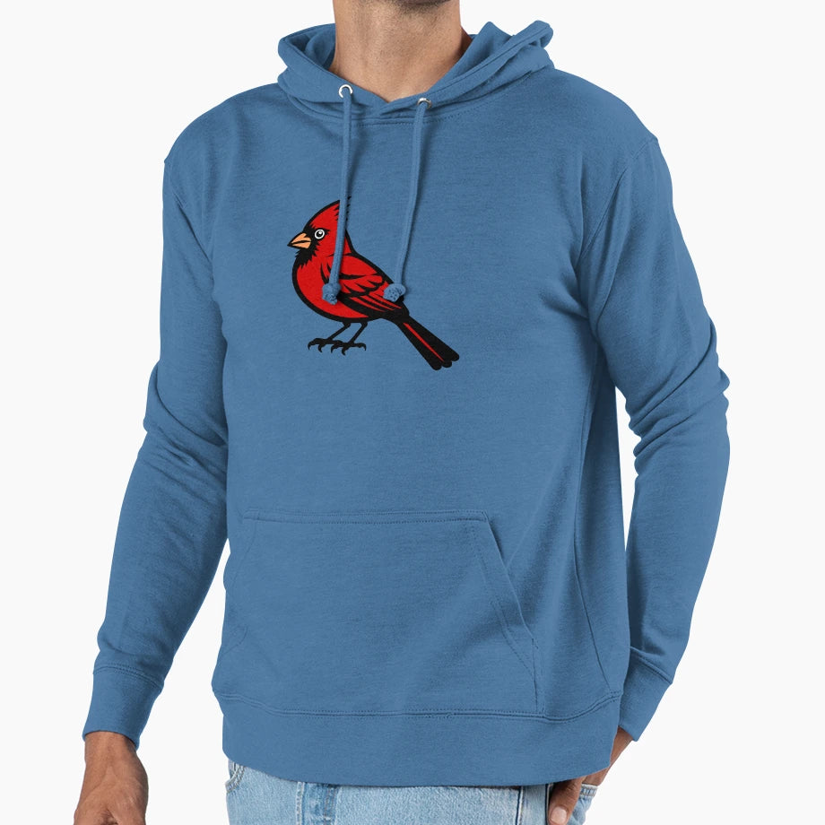 Cardinal Bird Hoodie - Fun Novelty Design Men Women - T-Shirt, Sweatshirt, Hoodie
