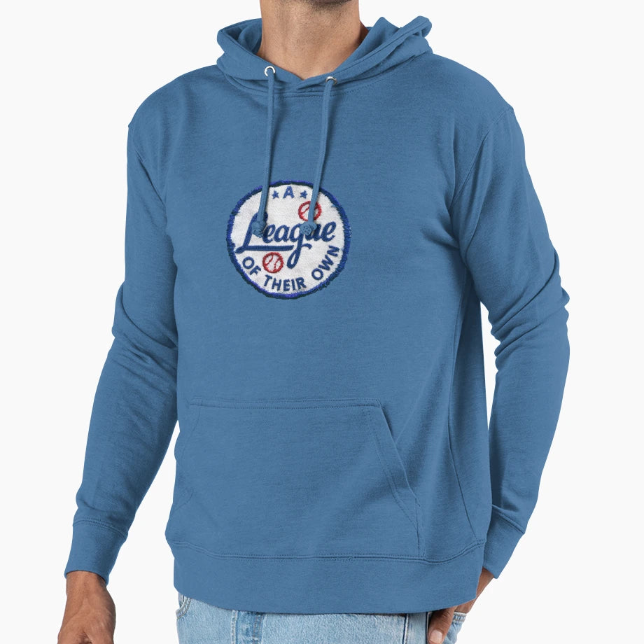 League Their Own Patch Hoodie - Novelty Apparel Men Women - T-Shirt, Sweatshirt, Hoodie