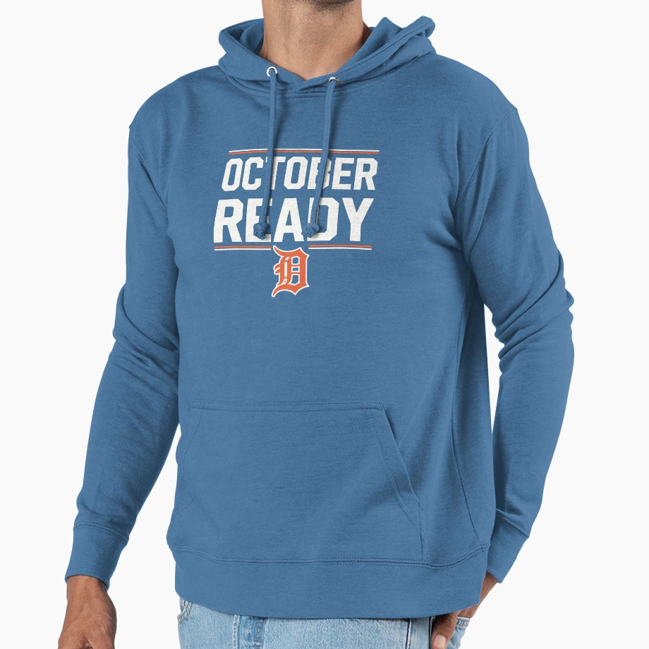 October Ready Baseball Fans Detroit Hoodie - Streetwear Style for Adults - T-Shirt, Sweatshirt, Hoodie