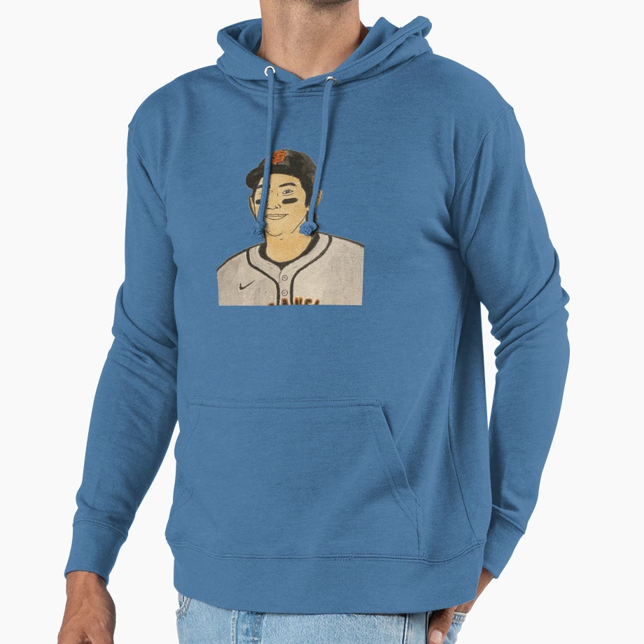 Jung Hoo Lee Sketch Watercolor Hoodie - Fun Novelty Design Men Women - T-Shirt, Sweatshirt, Hoodie