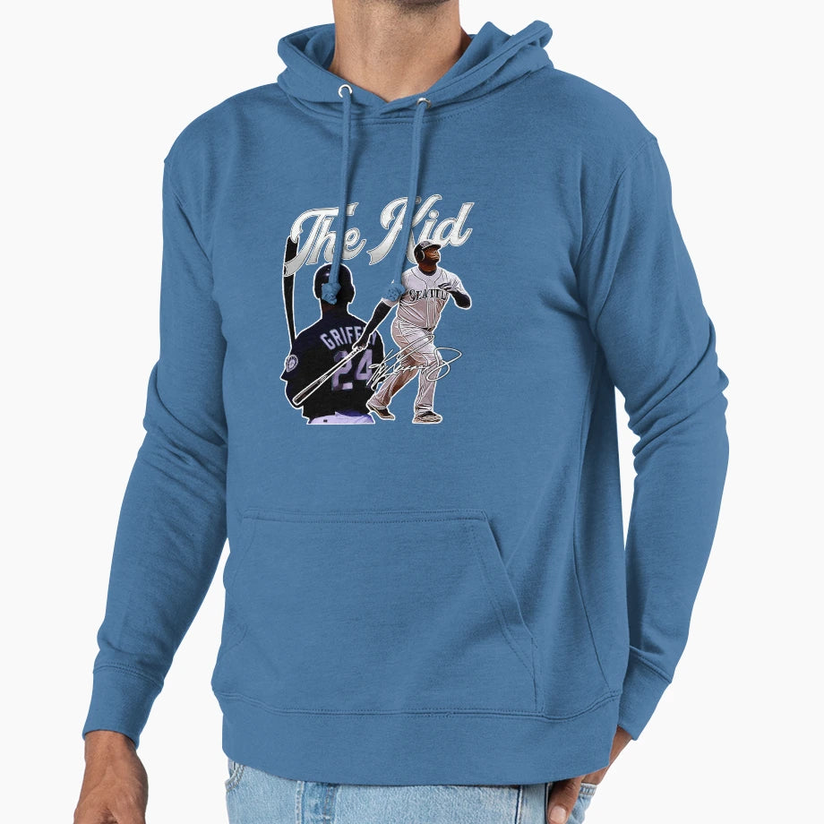 Ken Griffey Jr Seattle Baseball Hoodie - Custom Art Print for Adults - T-Shirt, Sweatshirt, Hoodie