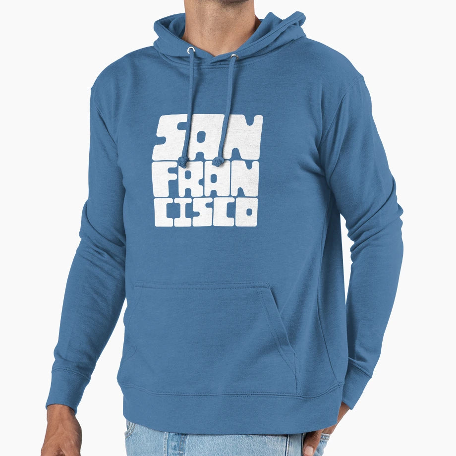 San Francisco White And Black Hoodie - Casual Everyday Wear for Adults - T-Shirt, Sweatshirt, Hoodie