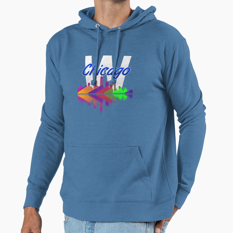Chicago Skyline W Hoodie - Streetwear Style Men Women - T-Shirt, Sweatshirt, Hoodie