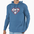 Heart Throwbacks Cubs Hoodie - Unique Graphic Unisex - T-Shirt, Sweatshirt, Hoodie