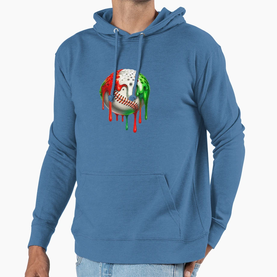 Baseball Hoodie - Fun Novelty Design Men Women - T-Shirt, Sweatshirt, Hoodie