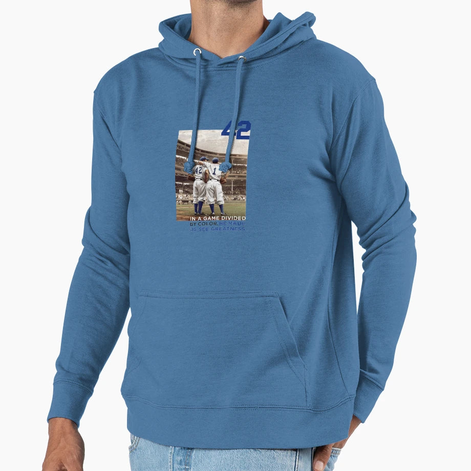 Isaac Morris 42 Jackie Robinson Mens Hoodie - Custom Art Print for Adults - T-Shirt, Sweatshirt, Hoodie