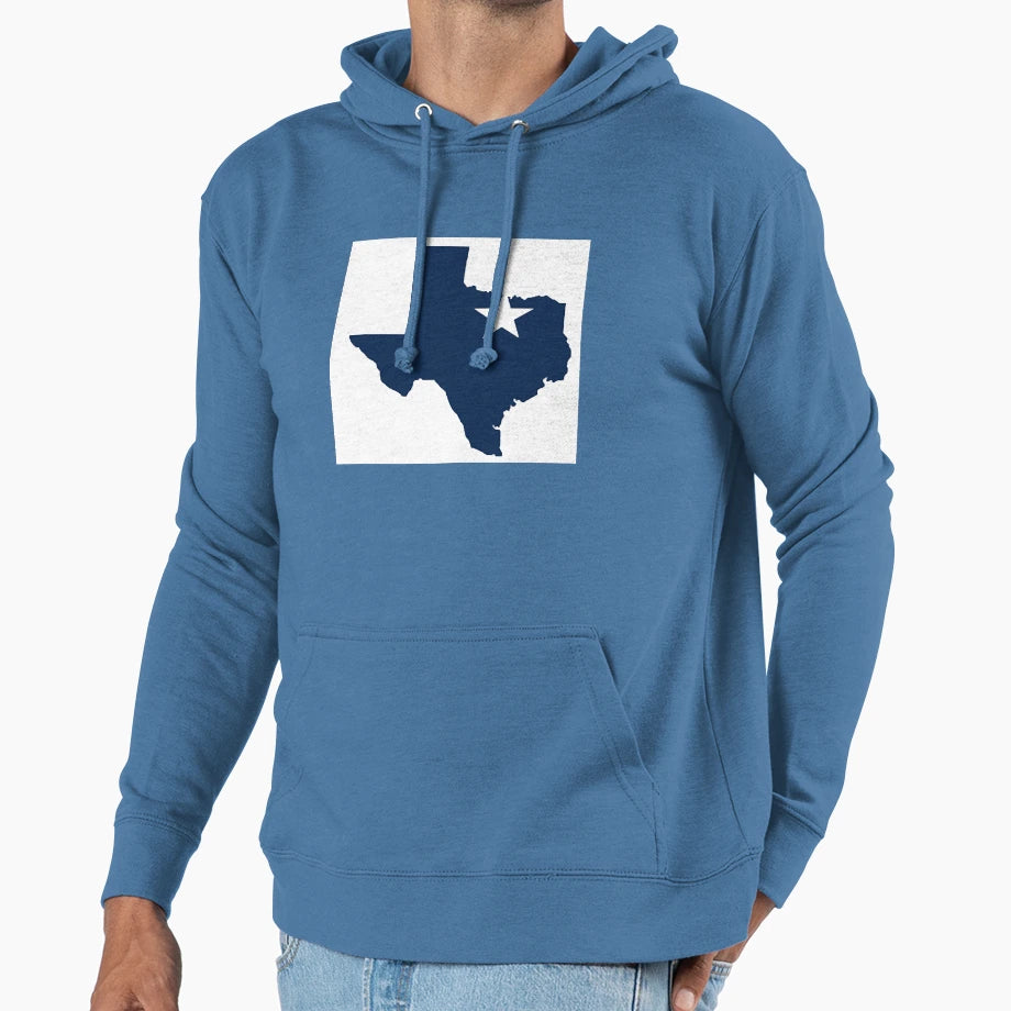 State Texas Dallas Cowboys Logo Hoodie - Minimalist Print Men Women - T-Shirt, Sweatshirt, Hoodie