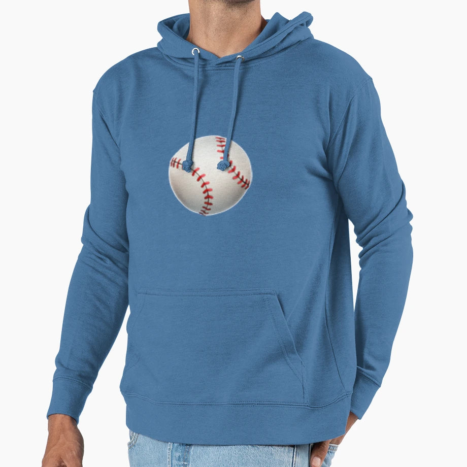 Baseball Hoodie - Casual Everyday Wear Men Women - T-Shirt, Sweatshirt, Hoodie