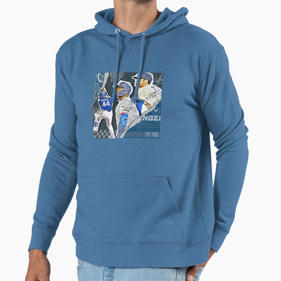 Los Angeles Baseball Team Squad Hoodie - Casual Everyday Wear Men Women - T-Shirt, Sweatshirt, Hoodie