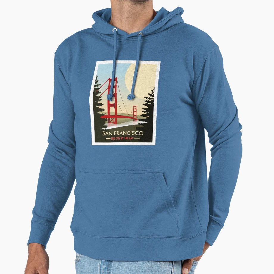 San Francisco Hoodie - Minimalist Print Men Women - T-Shirt, Sweatshirt, Hoodie