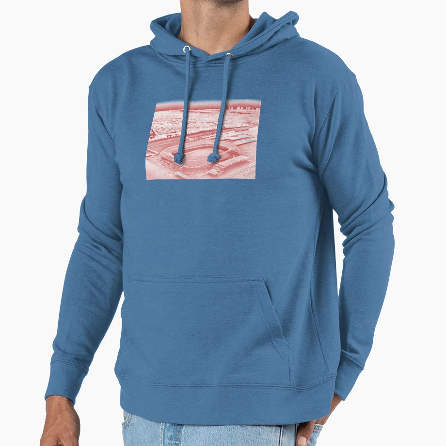 De Kuip Rotterdam Purple Point Cloud Hoodie - Trendy Graphic Men Women - T-Shirt, Sweatshirt, Hoodie