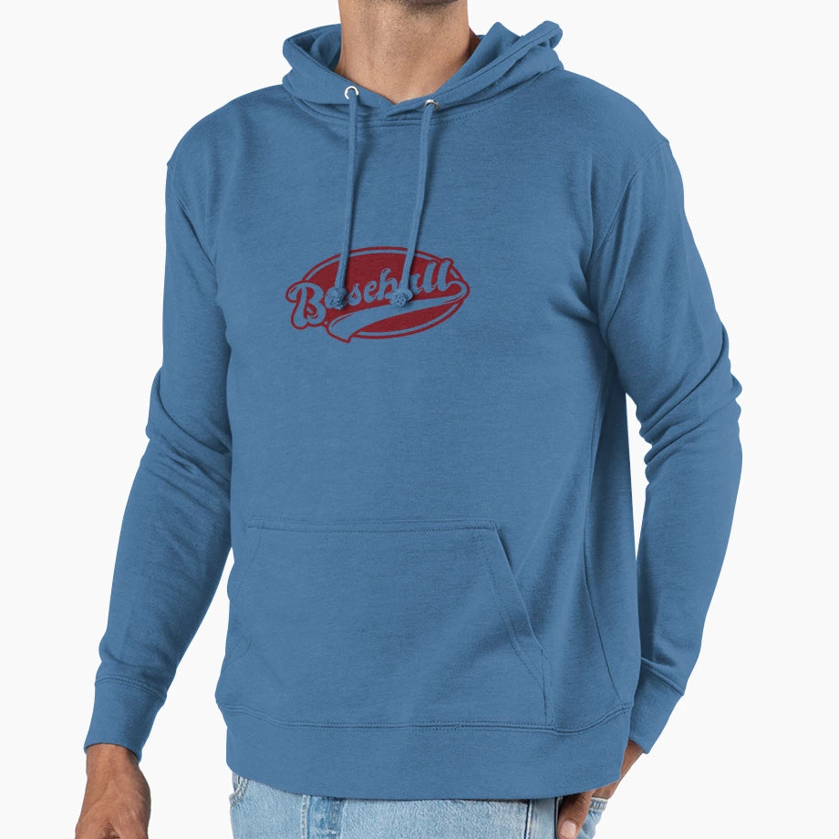 Baseball Badge Hoodie - Trendy Graphic Unisex - T-Shirt, Sweatshirt, Hoodie