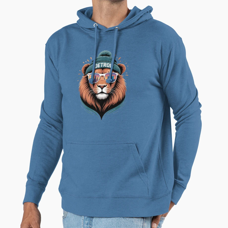Detroit Team Hoodie - Aesthetic Graphic Unisex - T-Shirt, Sweatshirt, Hoodie