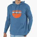 San Francisco Cali Skyline Baseball Hoodie - Novelty Apparel for Adults - T-Shirt, Sweatshirt, Hoodie