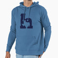 Lowercase H Dark Blue Hoodie - Unique Graphic Unisex - T-Shirt, Sweatshirt, Hoodie