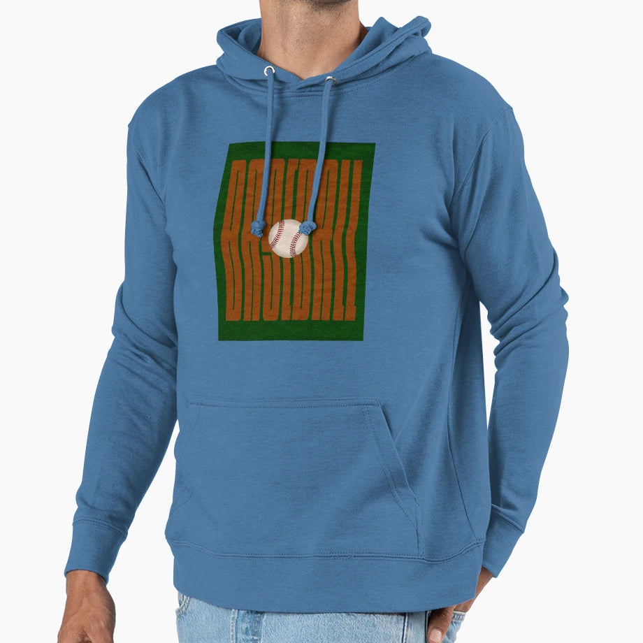 Baseball Ball Hoodie - Minimalist Print Men Women - T-Shirt, Sweatshirt, Hoodie
