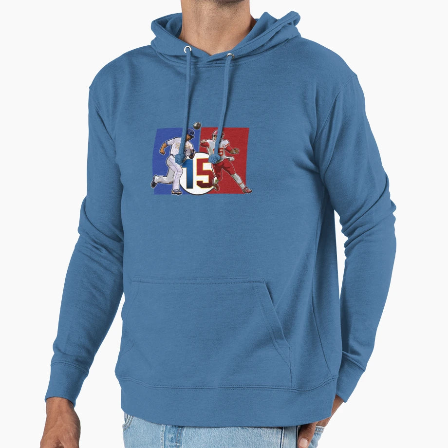 Kansas City 15 Fan Hoodie - Novelty Apparel for Adults - T-Shirt, Sweatshirt, Hoodie