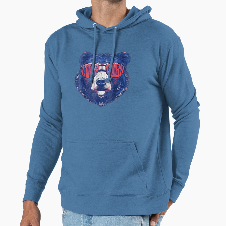 Cubs Wearing Sunglasses T Hoodie - Fun Novelty Design for Adults - T-Shirt, Sweatshirt, Hoodie
