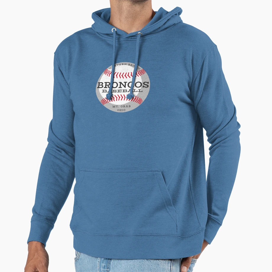 Baseball Hoodie - Fun Novelty Design for Adults - T-Shirt, Sweatshirt, Hoodie