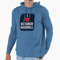 I Love October Baseball Hoodie - Custom Art Print for Adults - T-Shirt, Sweatshirt, Hoodie