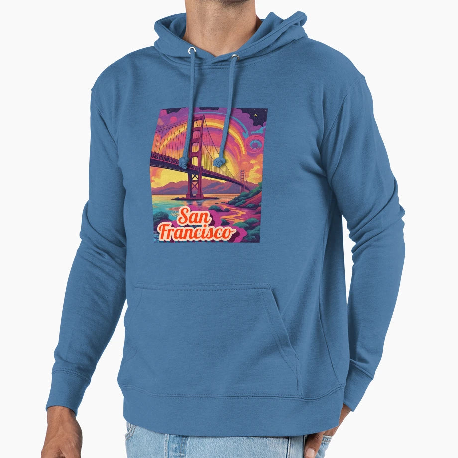 San Francisco Hoodie - Novelty Apparel Unisex - T-Shirt, Sweatshirt, Hoodie