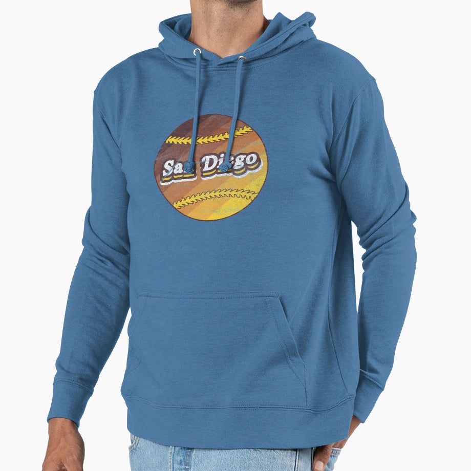 San Diego Baseball Hoodie - Graphic Print Men Women - T-Shirt, Sweatshirt, Hoodie