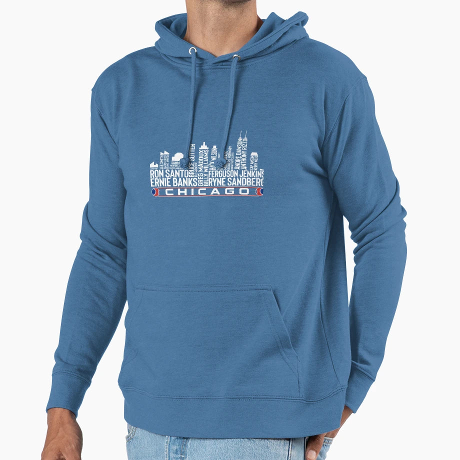 Chicago Baseball Team All Time Legends T-Shirt - Graphic Print Unisex - T-Shirt, Sweatshirt, Hoodie