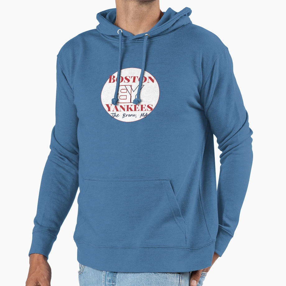 Boston Yankees Sacrilege Logo Hoodie - Casual Everyday Wear for Adults - T-Shirt, Sweatshirt, Hoodie