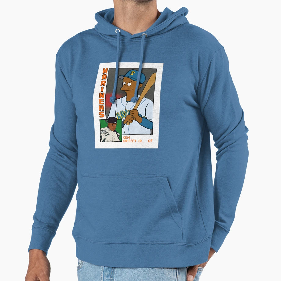 Homer Bat Ken Griffey Jr Simpsons Parody T-Shirt - Trendy Graphic Unisex - T-Shirt, Sweatshirt, Hoodie
