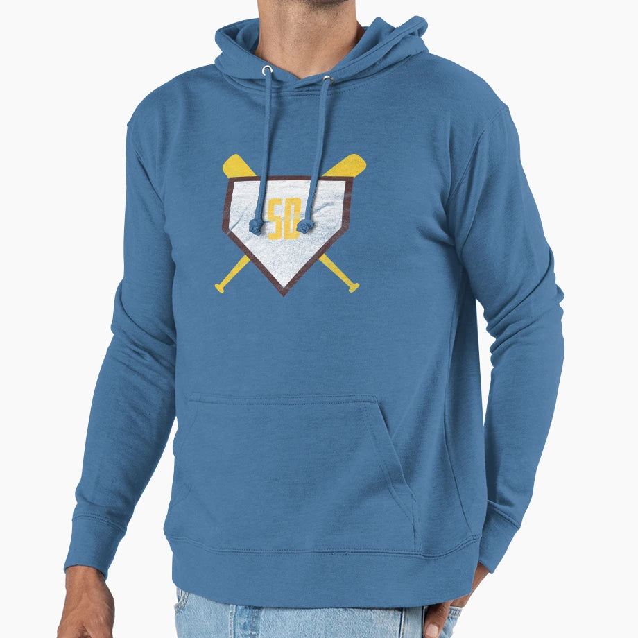 San Diego Abbreviation Baseball Hoodie - Casual Everyday Wear Men Women - T-Shirt, Sweatshirt, Hoodie