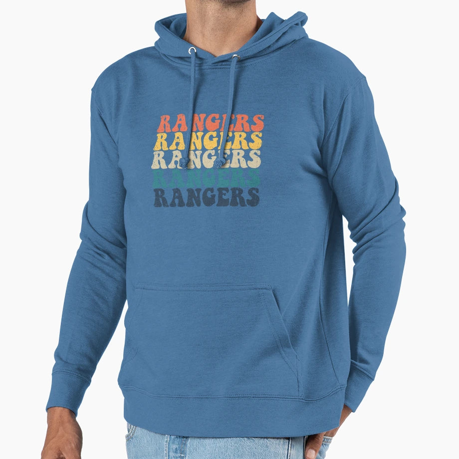 Rangers High School Rangers Sports Hoodie - Minimalist Print for Adults - T-Shirt, Sweatshirt, Hoodie
