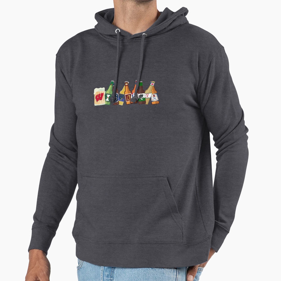 Wisconsin Hoodie - Aesthetic Graphic for Adults - T-Shirt, Sweatshirt, Hoodie