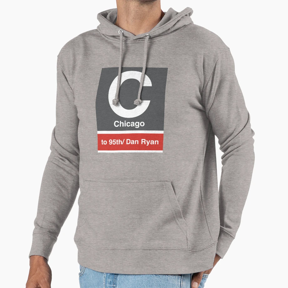 Chicago Cta Sign Hoodie - Novelty Apparel Men Women - T-Shirt, Sweatshirt, Hoodie