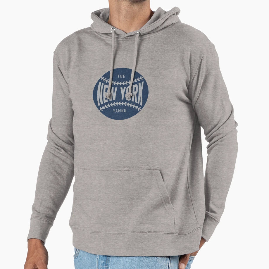 New York Baseball Ball Stitching Hoodie - Streetwear Style for Adults - T-Shirt, Sweatshirt, Hoodie
