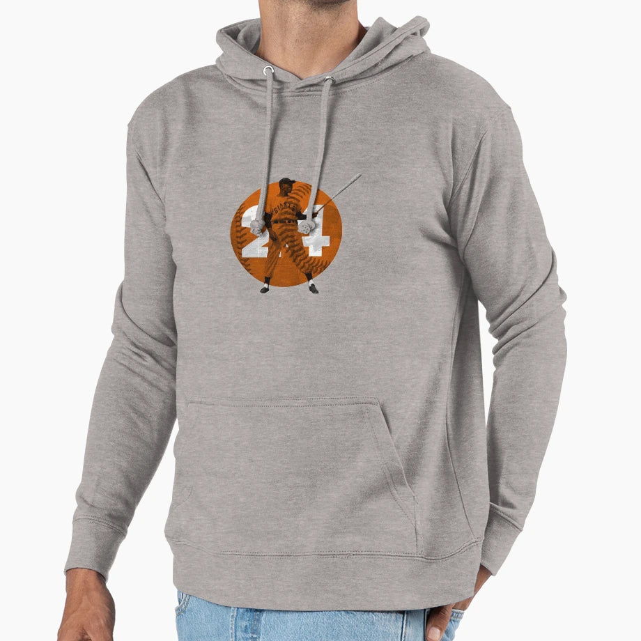 Willie Mays Legend Hoodie - Graphic Print Unisex - T-Shirt, Sweatshirt, Hoodie