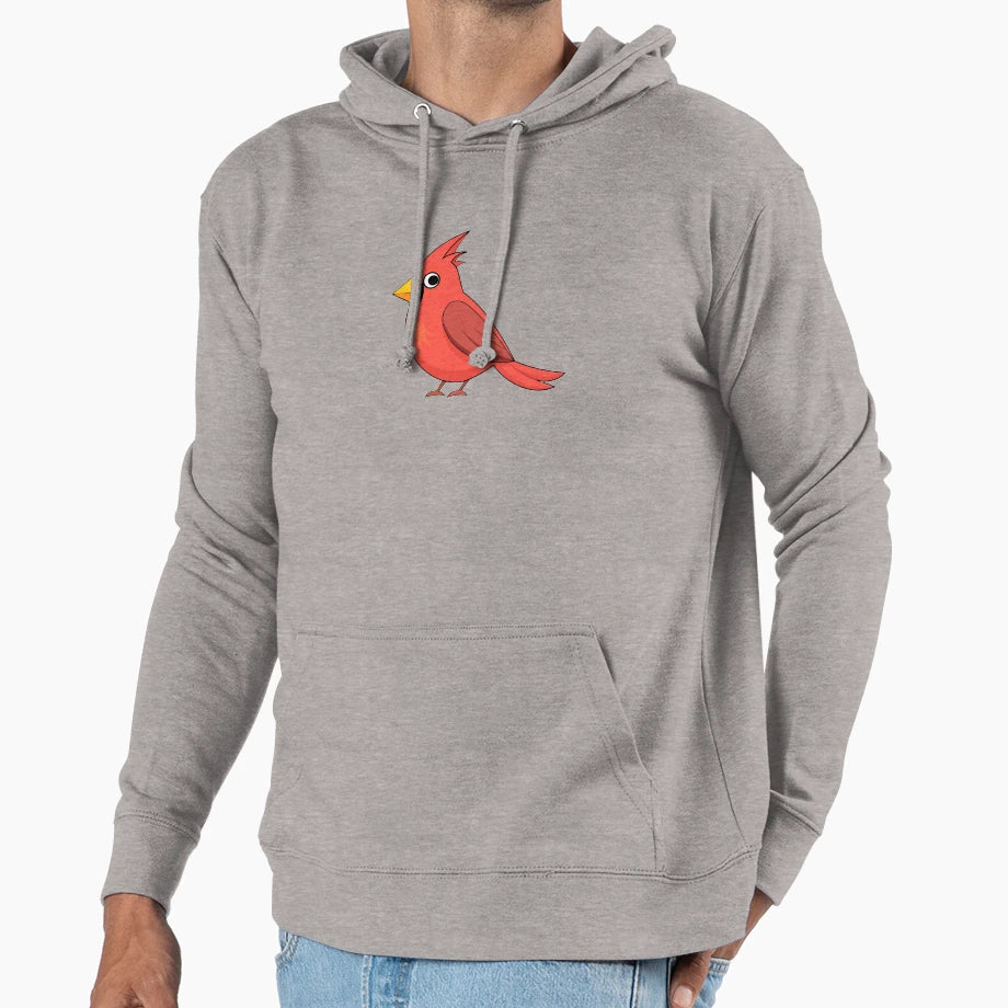 Red Cardinal Hoodie - Graphic Print Men Women - T-Shirt, Sweatshirt, Hoodie